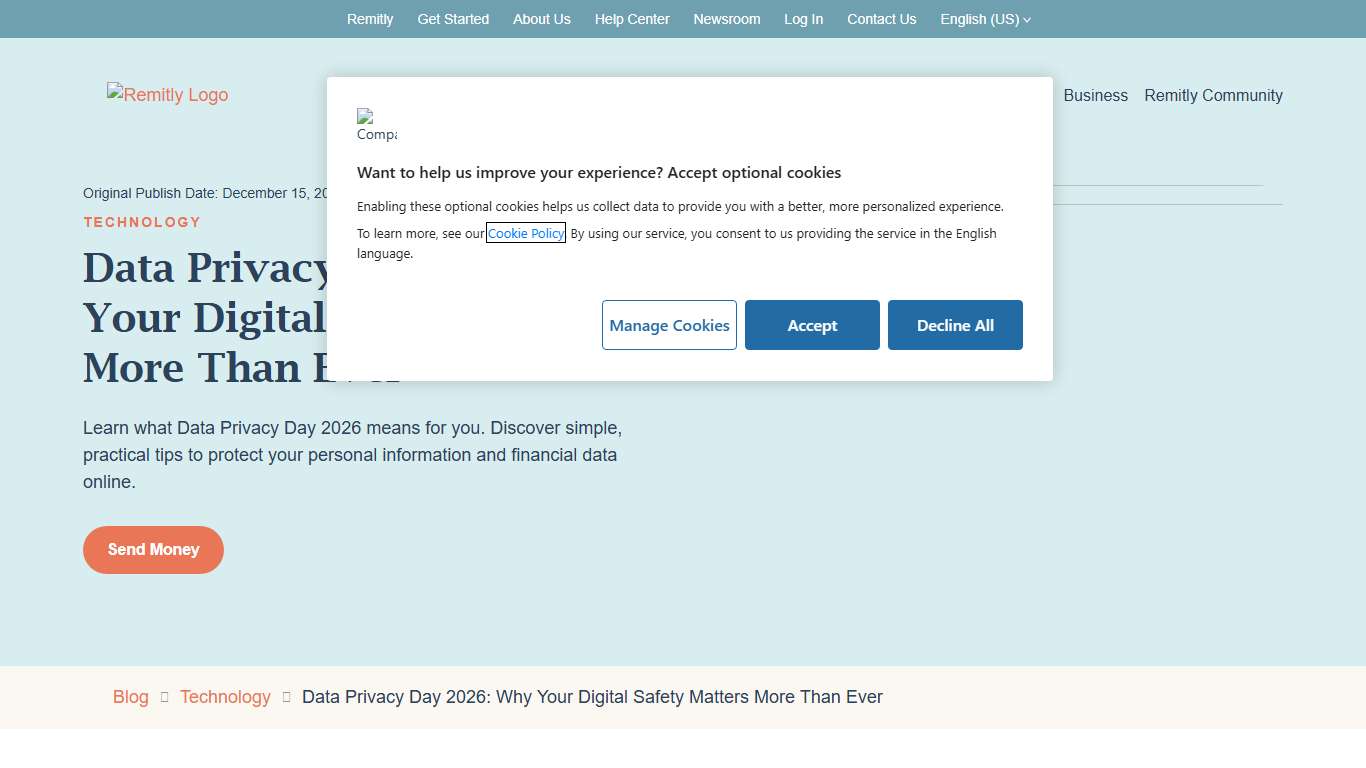 Data Privacy Day 2026: Simple Steps to Protect Your Data Remitly